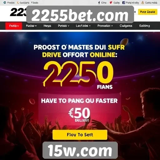 Ofertas promocionais disponíveis na plataforma 2255bet.com